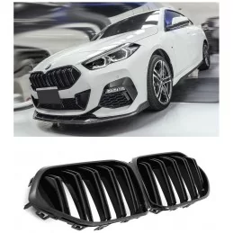 Calandre noire vernie double barre pour BMW série 2 F44 Grand Coupé