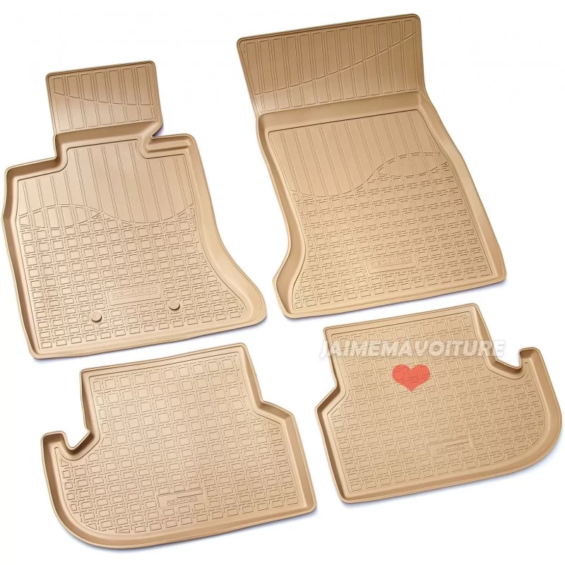 Tapis voiture pour BMW Série 5 Berline F10 F11 BEIGE 2013-2017