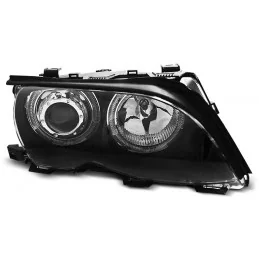 Faros delanteros negros ojos de angel CCFL para BMW serie 3 E46