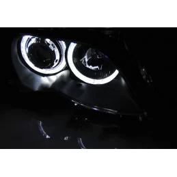 Faros delanteros negros ojos de angel CCFL para BMW serie 3 E46