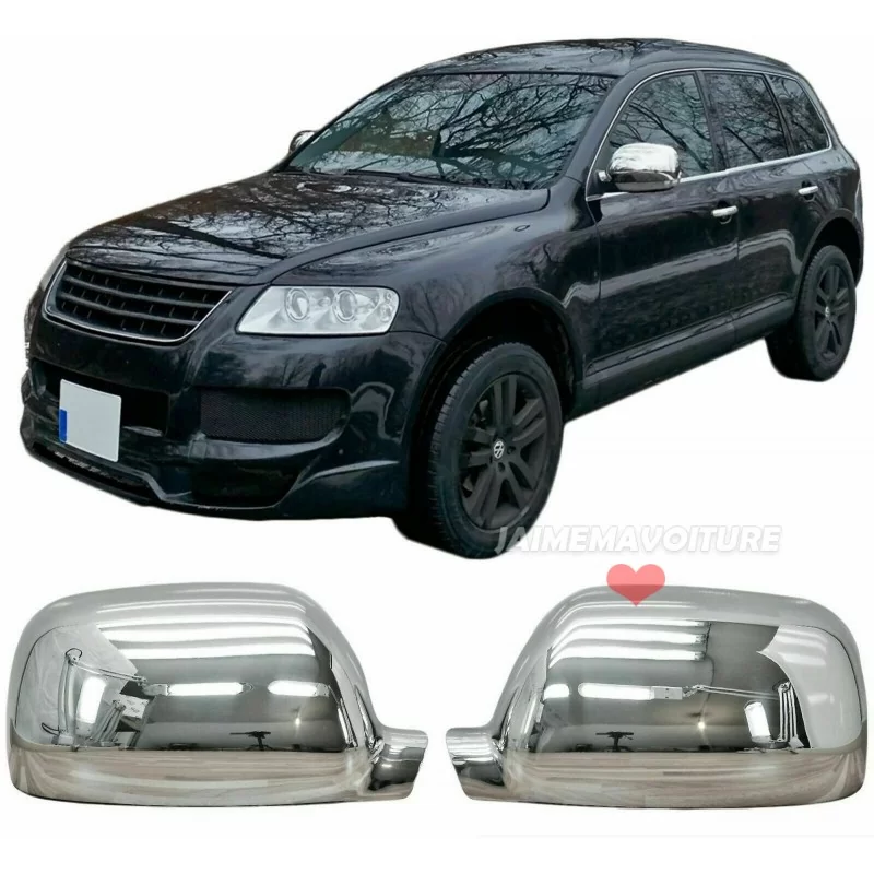 Calotte degli specchietti retrovisori cromate per VW Touareg 2002-2006 Calotte degli specchietti retrovisori cromate per VW Touareg 2002-2006