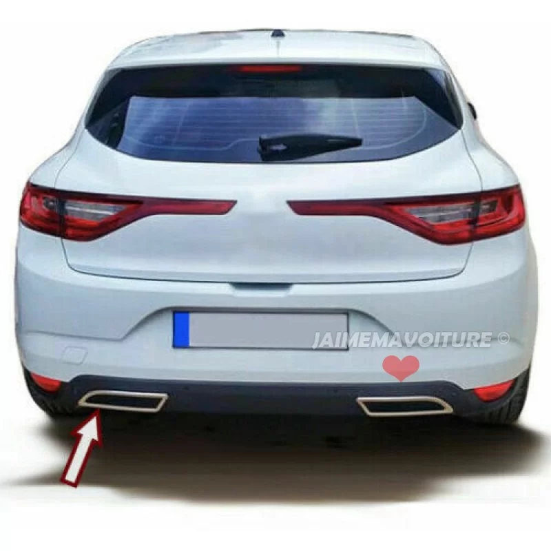 Inferior de aluminio cromo carril seguro para Renault Megane 4 Inferior de aluminio cromo carril seguro para Renault Megane 4