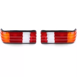 for Mercedes W126 headlights arrears red black