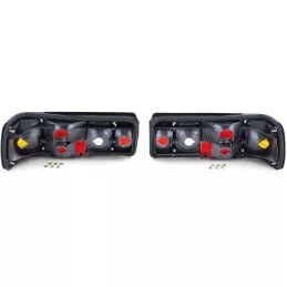 for Mercedes W126 headlights arrears red black