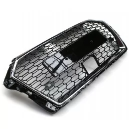 Grille para Audi A3 8V 2016-2019 look RS3 con orificio ACC-Black Chrome