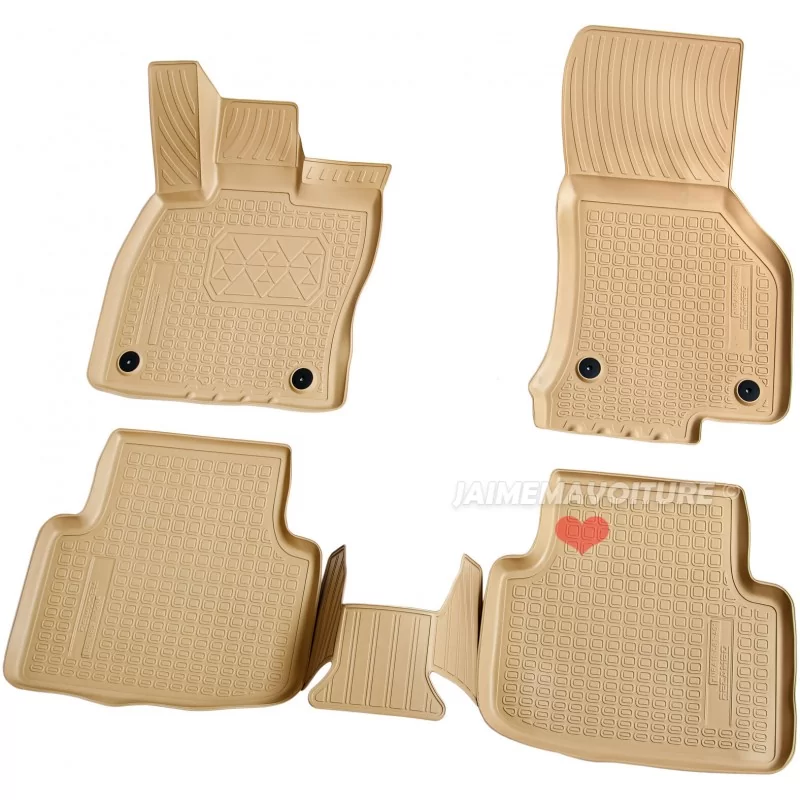 Tapis beige pour Skoda Octavia III 5E 2013-2022