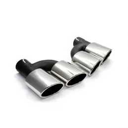 Pair of exhaust for Audi A4 B9 look S4 tips