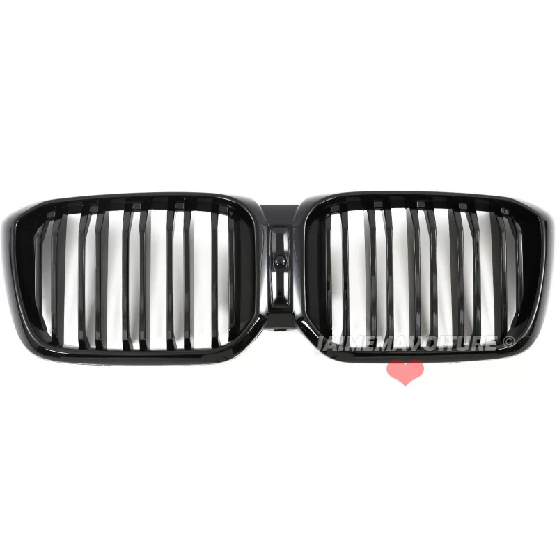 Grilles de calandre noire vernie X3 G01 X4 G02 Look M Competition