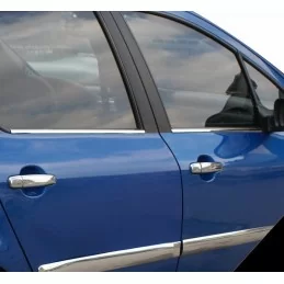 Raamomlijsting chroom aluminium roestvrij staal voor PEUGEOT 307 Jaimemavoiturechrome 3 - Jaimemavoiture.fr 