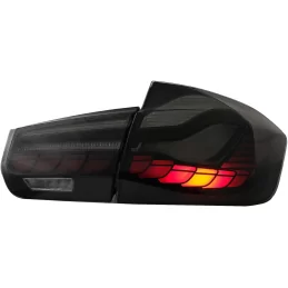 BMW Serie 3 F30 Luci posteriori a LED 2011-2019 M4 Look OLED - Fumé