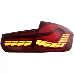 LED taillights BMW 3 Series F30 2011-2019 look M4 OLED - Smoked