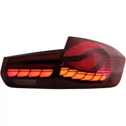 LED taillights BMW 3 Series F30 2011-2019 look M4 OLED - Smoked