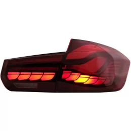 Luces traseras LED BMW Serie 3 F30 2011-2019 look M4 OLED - Smoked