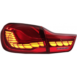 Luces traseras LED BMW Serie 3 F30 2011-2019 look M4 OLED - Smoked