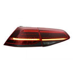 Frente faros led para VW Golf 7 - negro