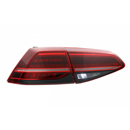 Frente faros led para VW Golf 7 - negro