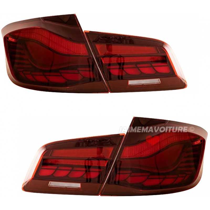 Pilotos traseros led para BMW serie 5 F10 - blanco rojo