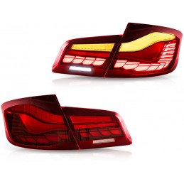 Pilotos traseros led para BMW serie 5 F10 - blanco rojo