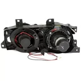 Fari anteriori Angel eyes per BMW E34 E32 Nero