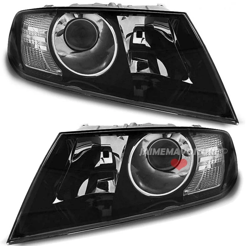 Zwarte koplampen voor Skoda Octavia 2 2004-2008