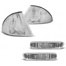 Kit clignotants + répétiteurs blanc pour BMW Série 3 E46 Berline 1998-2001 