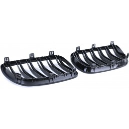 Calandre noire vernie double barre pour BMW X3 2006-2010