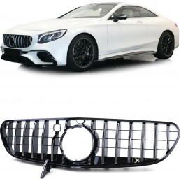 Calandre pour Mercedes Classe S Coupé 2017-2020 - Barres verticales chromes