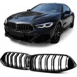 Double bar grille for BMW 8 Series black varnished look M