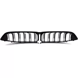 Twin-bar grill till BMW 8-serien i svart med M-look-lack