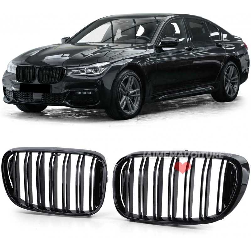 Black patented grilles for BMW 7 G11 G12 series