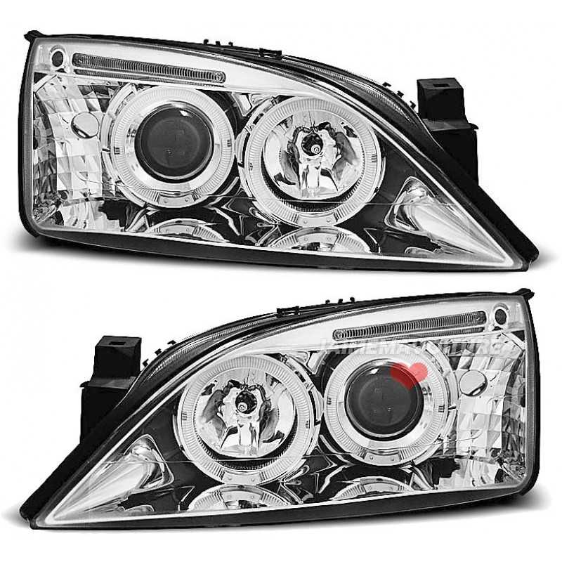 Angel Eyes headlights for Ford Mondeo 2000-2007 Jaimemavoiturett 2 - Jaimemavoiture.fr 