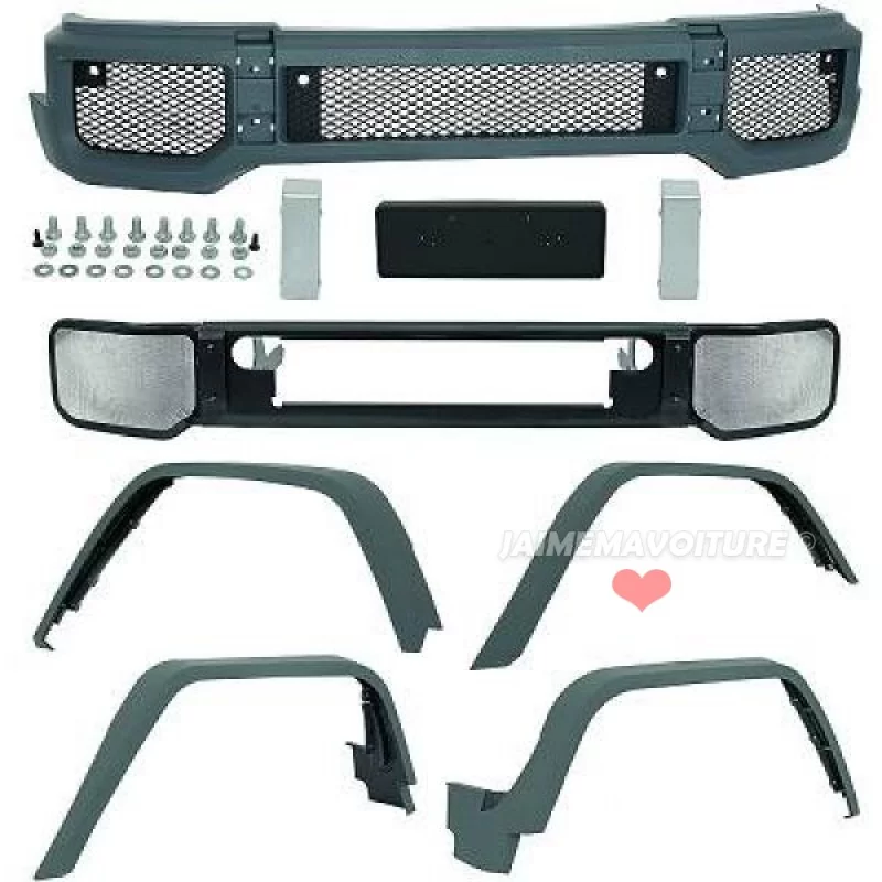 Kit pare-chocs avant + extension pour Mercedes classe G 65 AMG 1997-2014 Kit pare-chocs avant + extension pour Mercedes classe G 65 AMG 1997-2014