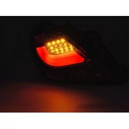 Taillights led for Opel Corsa D 3 doors - red chrome