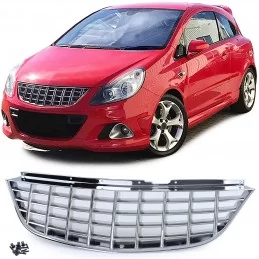 Chroom grille tuning voor Opel Corsa D 2006-2010