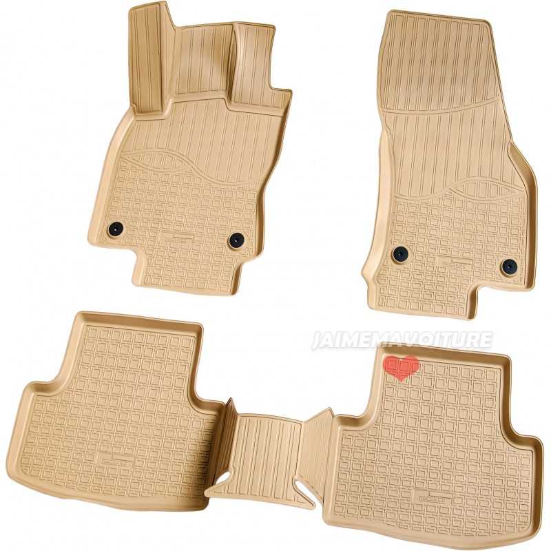 Tapis beige pour Seat Ateca 2016-2022 Tapis beige pour Seat Ateca 2016-2022