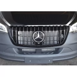 Schwarzer Panamericana-Kühlergrill für Mercedes Sprinter W907 2019-2024