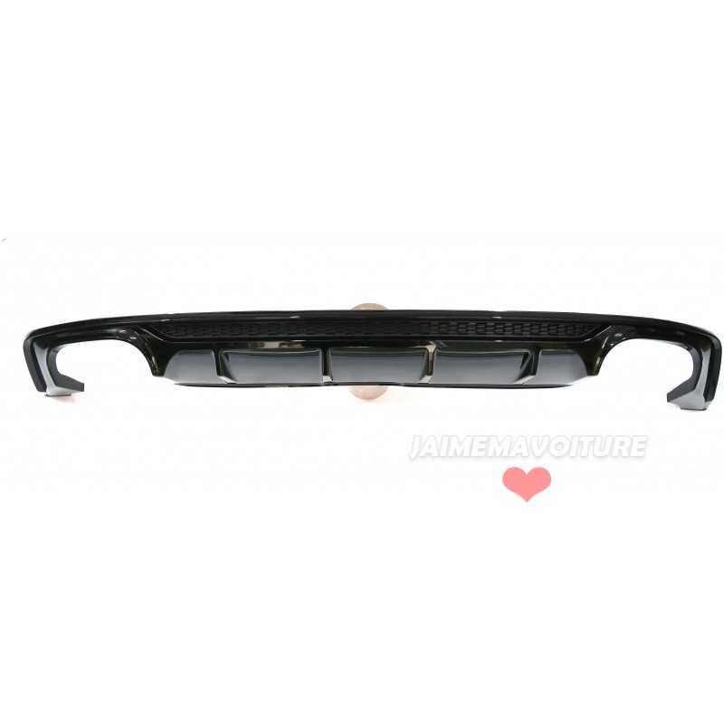 Difusor S5 look para Audi A5 Coupé / Sportback SLINE Negro Transparente