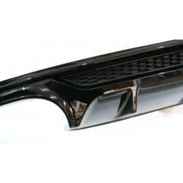 Difusor S5 look para Audi A5 Coupé / Sportback SLINE Negro Transparente