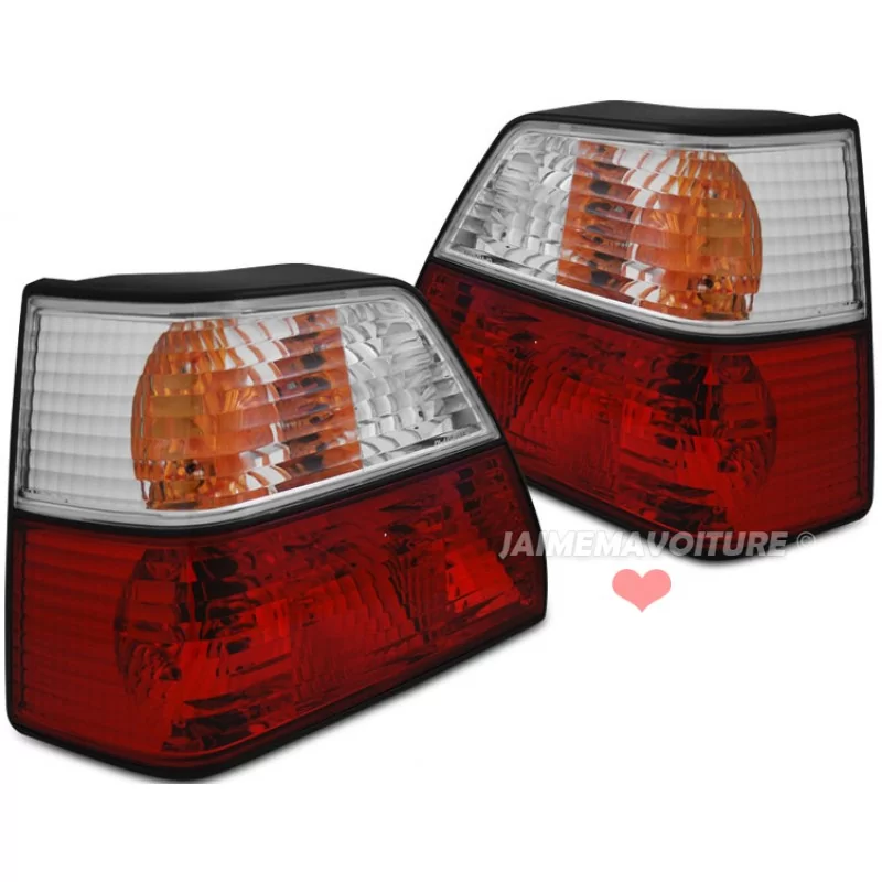 Luces traseras Blanco Rojo para VW GOLF 2 1983-1991