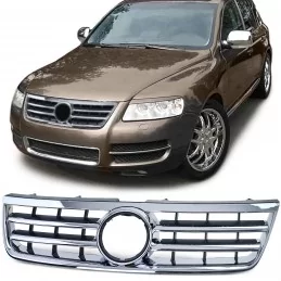 Chrome black grille for VW Touareg