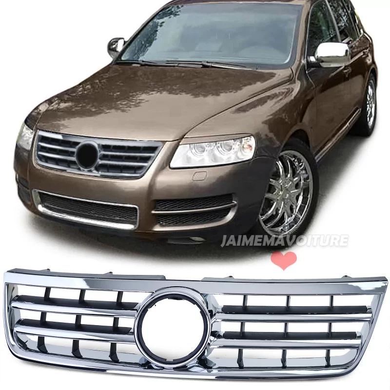 Griglia cromata nera per VW Touareg 2002-2006 Griglia cromata nera per VW Touareg 2002-2006