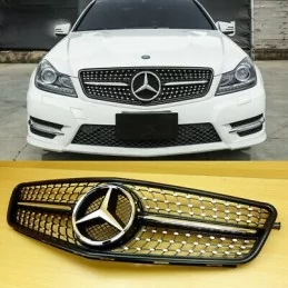 Diamant-Kühlergrill Mercedes C-Klasse W204 C180 C200 C220 C320