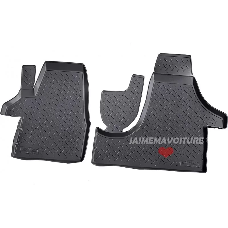 Tapis caoutchouc pour Volkswagen Transporter T5 T6 (2/3 places) 2003-2022 