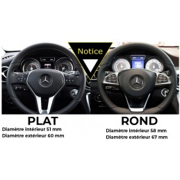 Anneau rouge de volant Mercedes classe A B C CLA GLE GLC