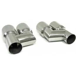 Double exhaust for Audi A4 B8 look S4