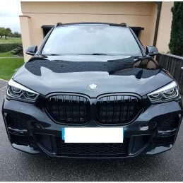 Grilles De Calandre pour BMW X1 F48 diamond Style Noir