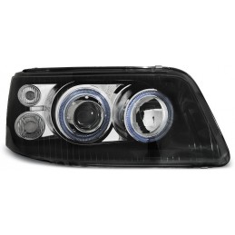 Phares avants tuning angel eyes pour VW T5 Transporter Caravelle Multivan 2003-2009