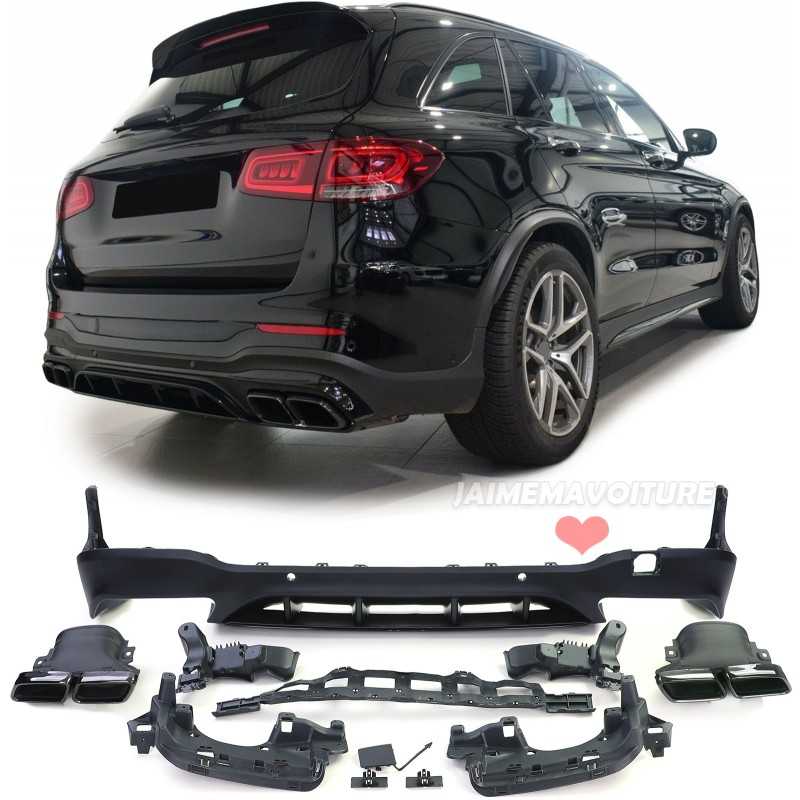 Diffusor för bakre stötfångare Mercedes GLC AMG-Line look 63 AMG Diffusor för bakre stötfångare Mercedes GLC AMG-Line look 63 AMG
