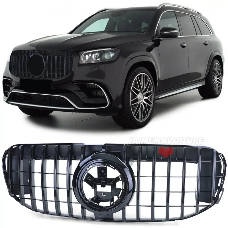 Panamericana Kühlergrill für Mercedes GLS X167 2020-2024 - Schwarz