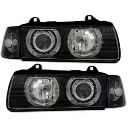 Phares avants Angel eyes pour BMW E36 Berline 1990-1998